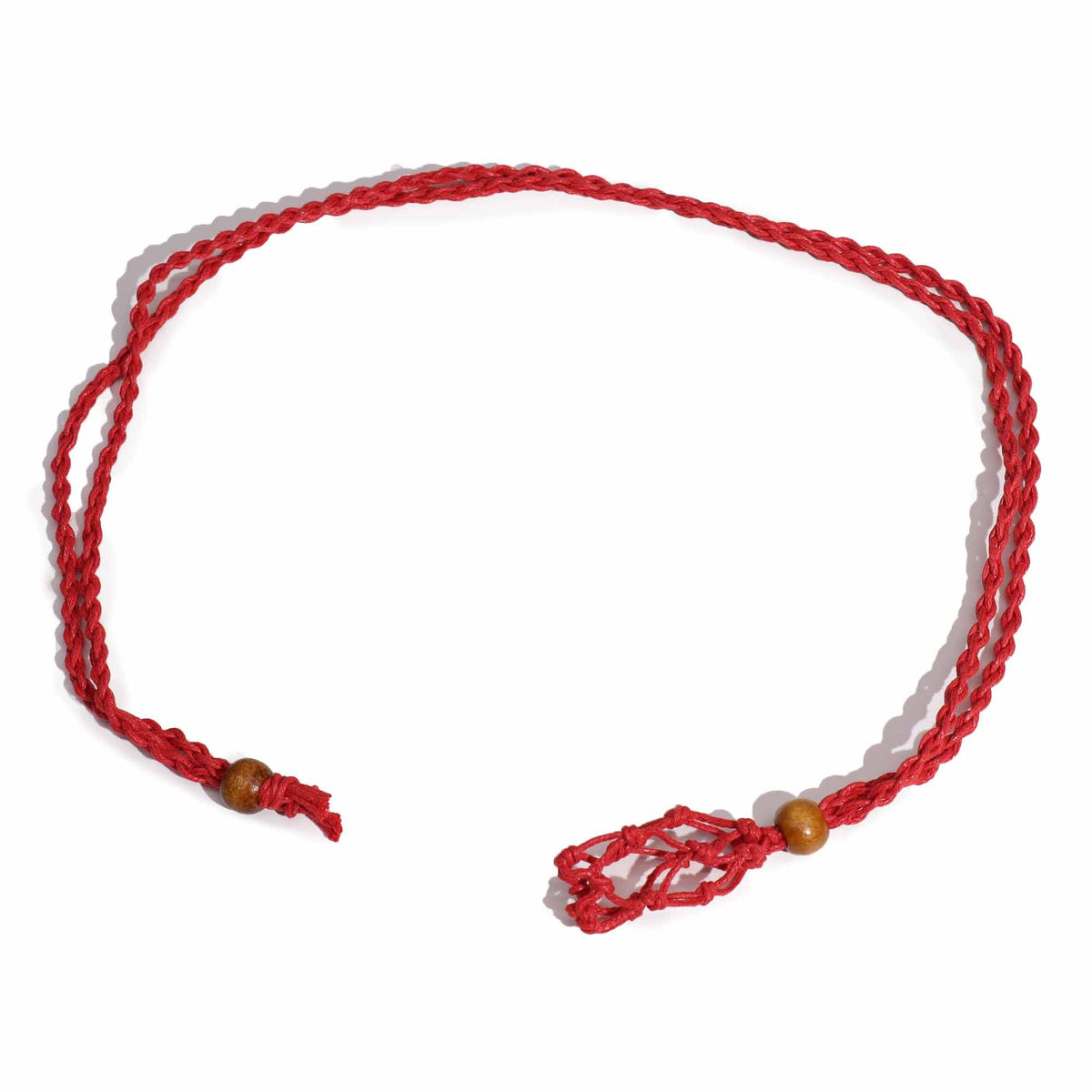 Mineral-Anhängerkordel, 45 cm – Rot