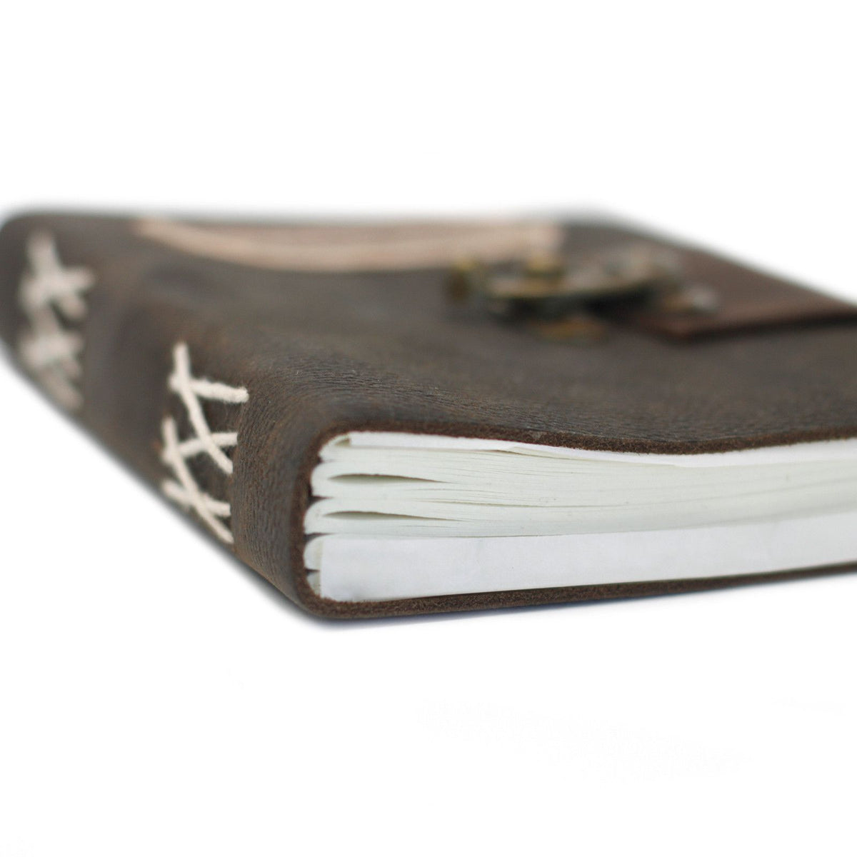Notizbuch aus Leder – Schwarz mit Schnalle
