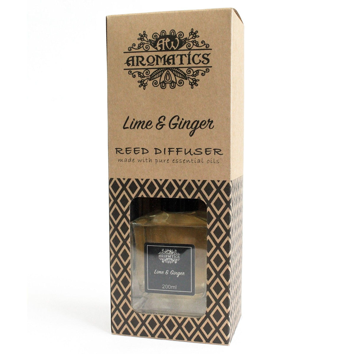 Aroma-Diffusor mit ätherischen Ölen Limette & Ingwer, 200 ml