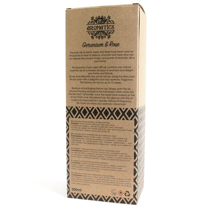 Aroma-Diffusor mit ätherischen Ölen Geranie & Rose, 200 ml