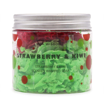 Schlagsahneseife mit Erdbeere und Kiwi, 120 g