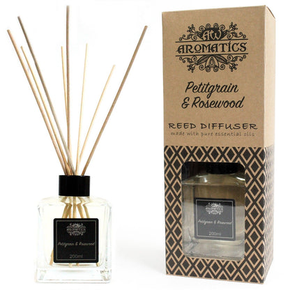Aroma-Diffusor mit ätherischen Ölen Petitgrain & Rosenholz, 200 ml