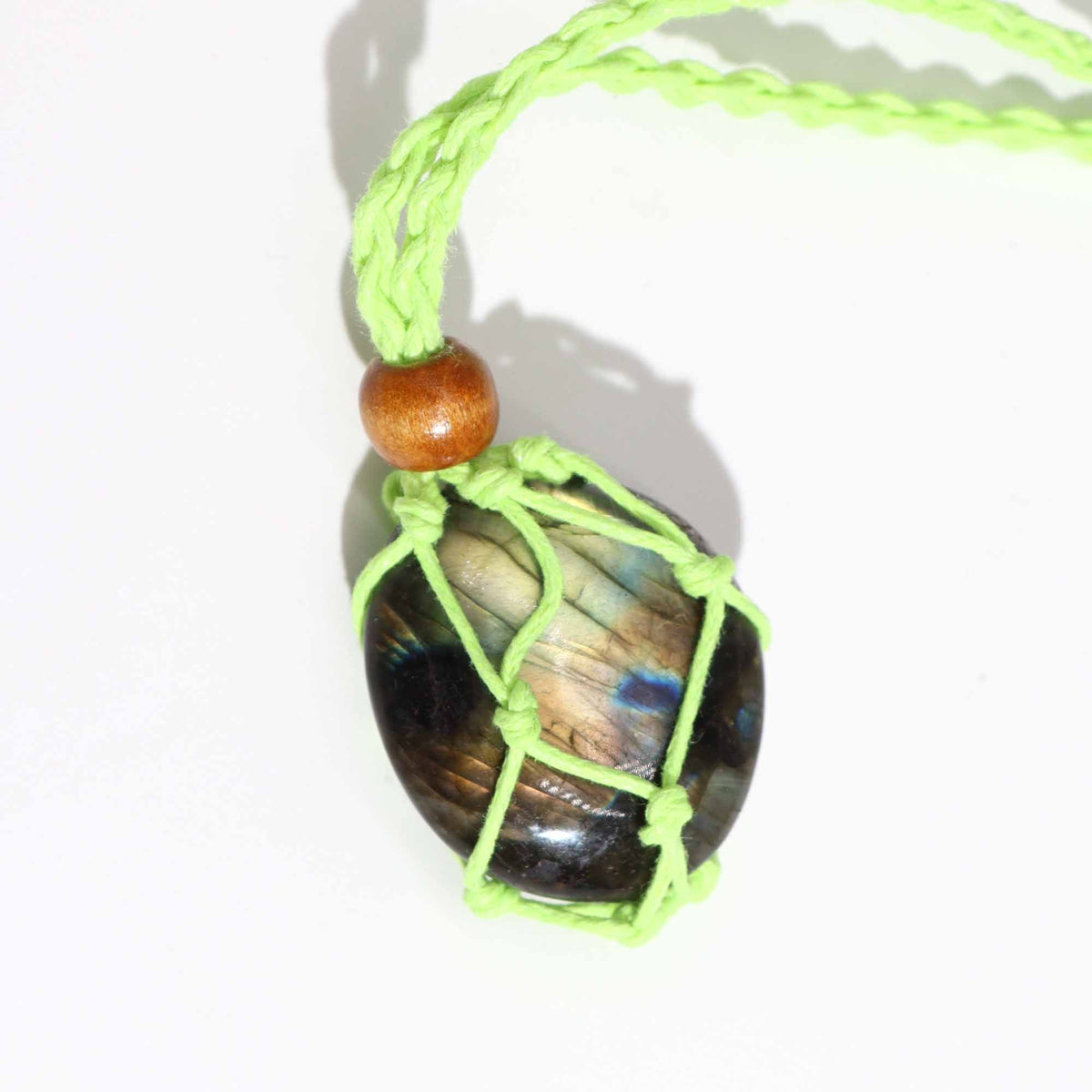 Mineral-Anhängerkordel, 45 cm – Grün