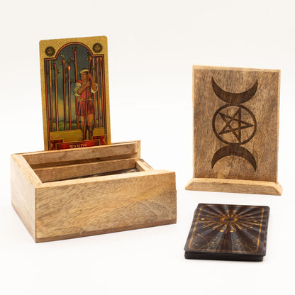 Kleine Tarotbox mit Ständer