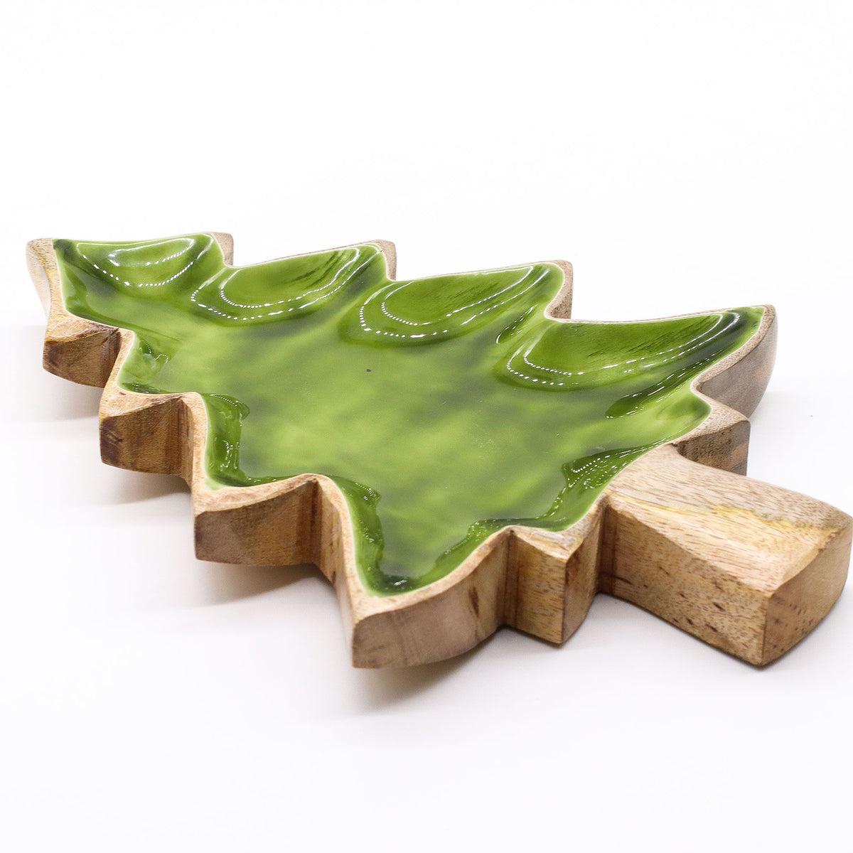 Emaillierte Schale in Baumform 25 x 19 cm