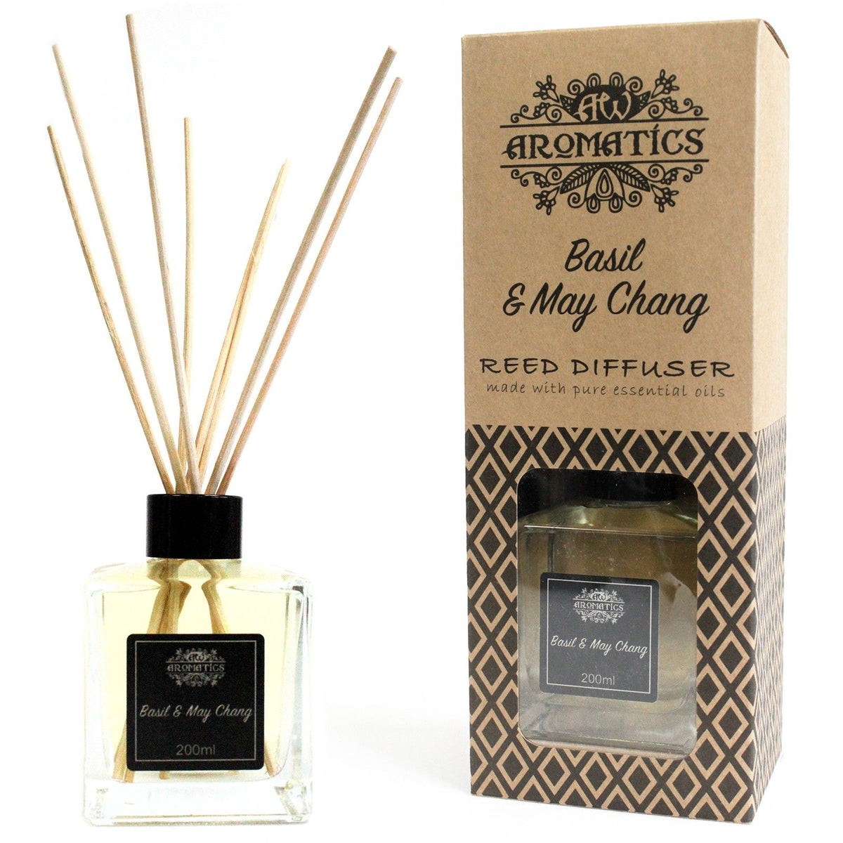 Aroma-Diffusor mit ätherischen Ölen Basilikum & Maychang, 200 ml