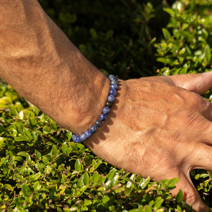 Zartes Mineralarmband – Sodalith