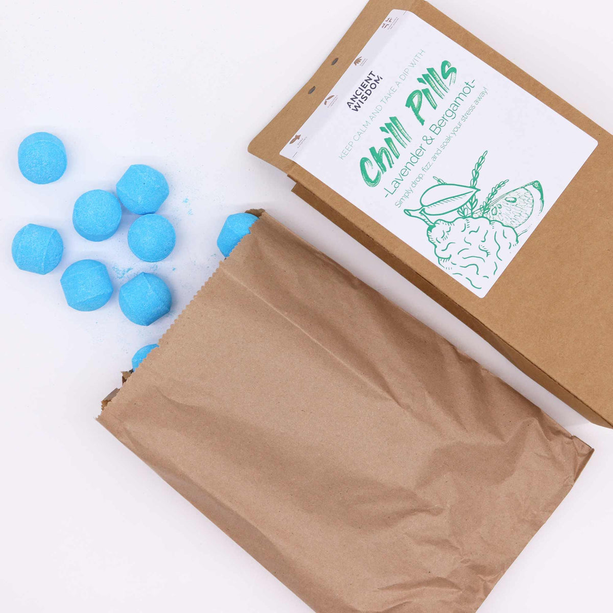 Chill Pills Badeschaum-Geschenkset – Lavendel & Bergamotte, 350 g