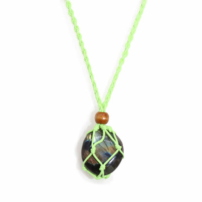 Mineral-Anhängerkordel, 45 cm – Grün