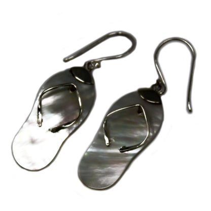 Ohrringe aus Muschel und Silber – Flip-Flops – Perlmutt (MOP)
