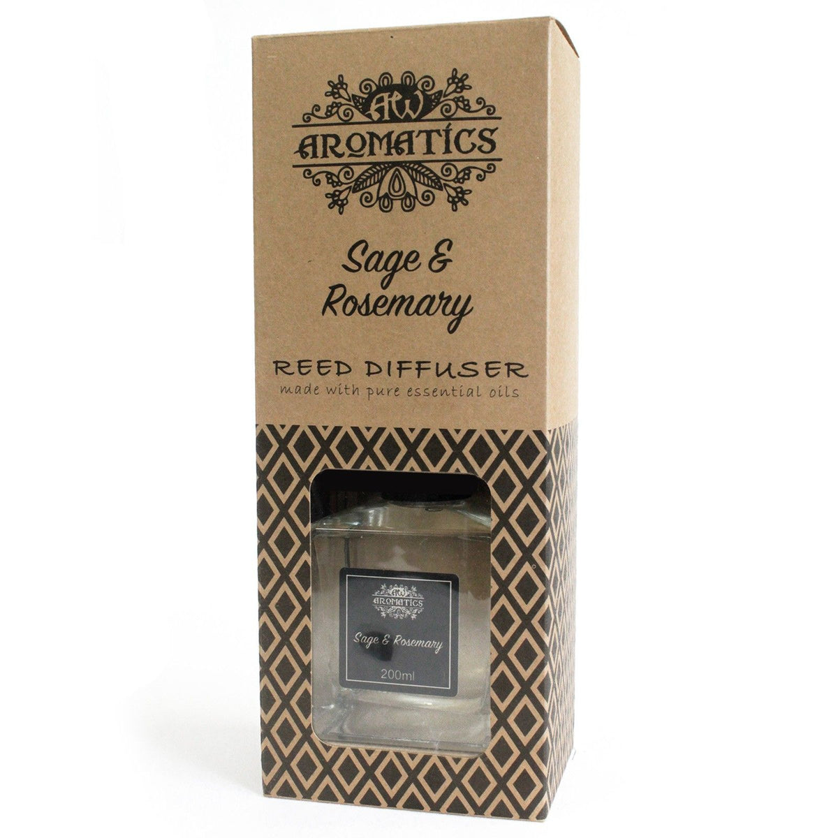 Aroma-Diffusor mit ätherischen Ölen Salbei & Rosmarin, 200 ml