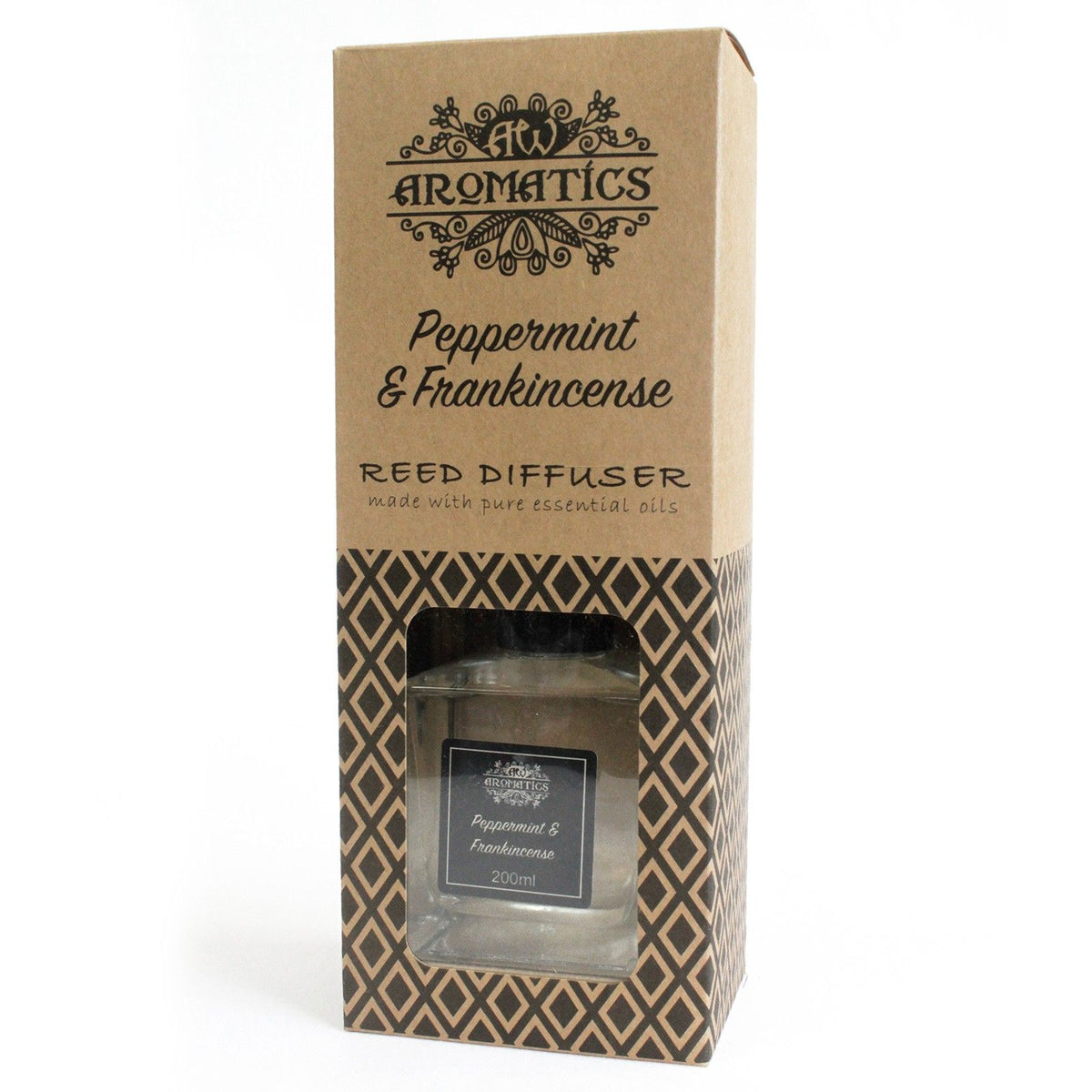 Aroma-Diffusor mit ätherischen Ölen Pfefferminze & Weihrauch, 200 ml