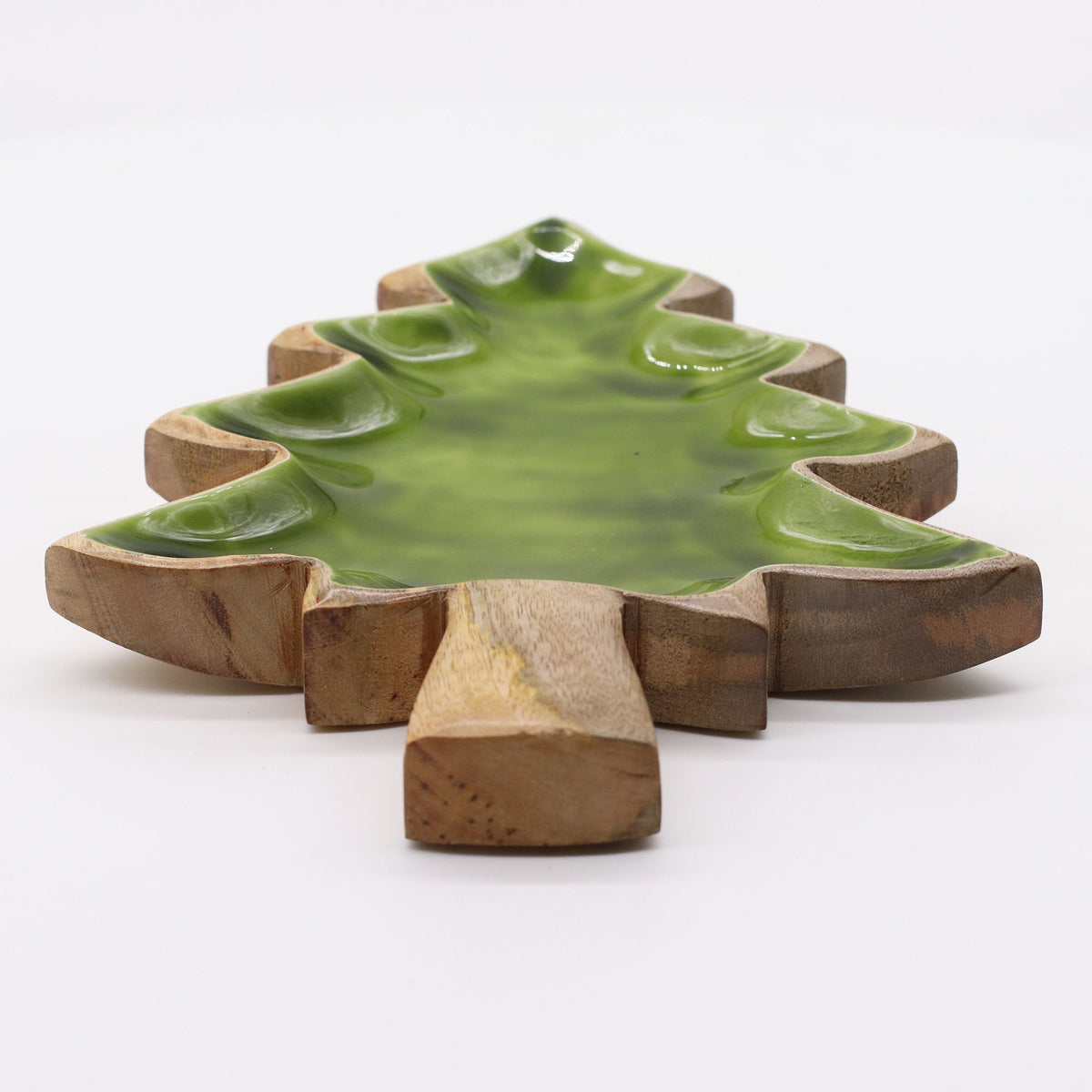 Emaillierte Schale in Baumform 25 x 19 cm