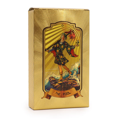 Set goldener Tarotkarten