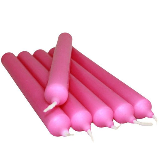 Fuchsiafarbene Tischkerzen (100 Stück)