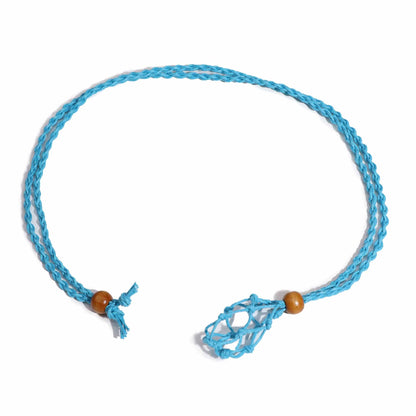 Mineral-Anhängerkordel, 45 cm – Blau