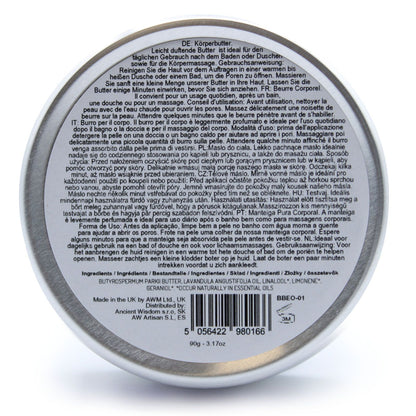 Aromatherapie Shea Körperbutter 90 g – Lavendel
