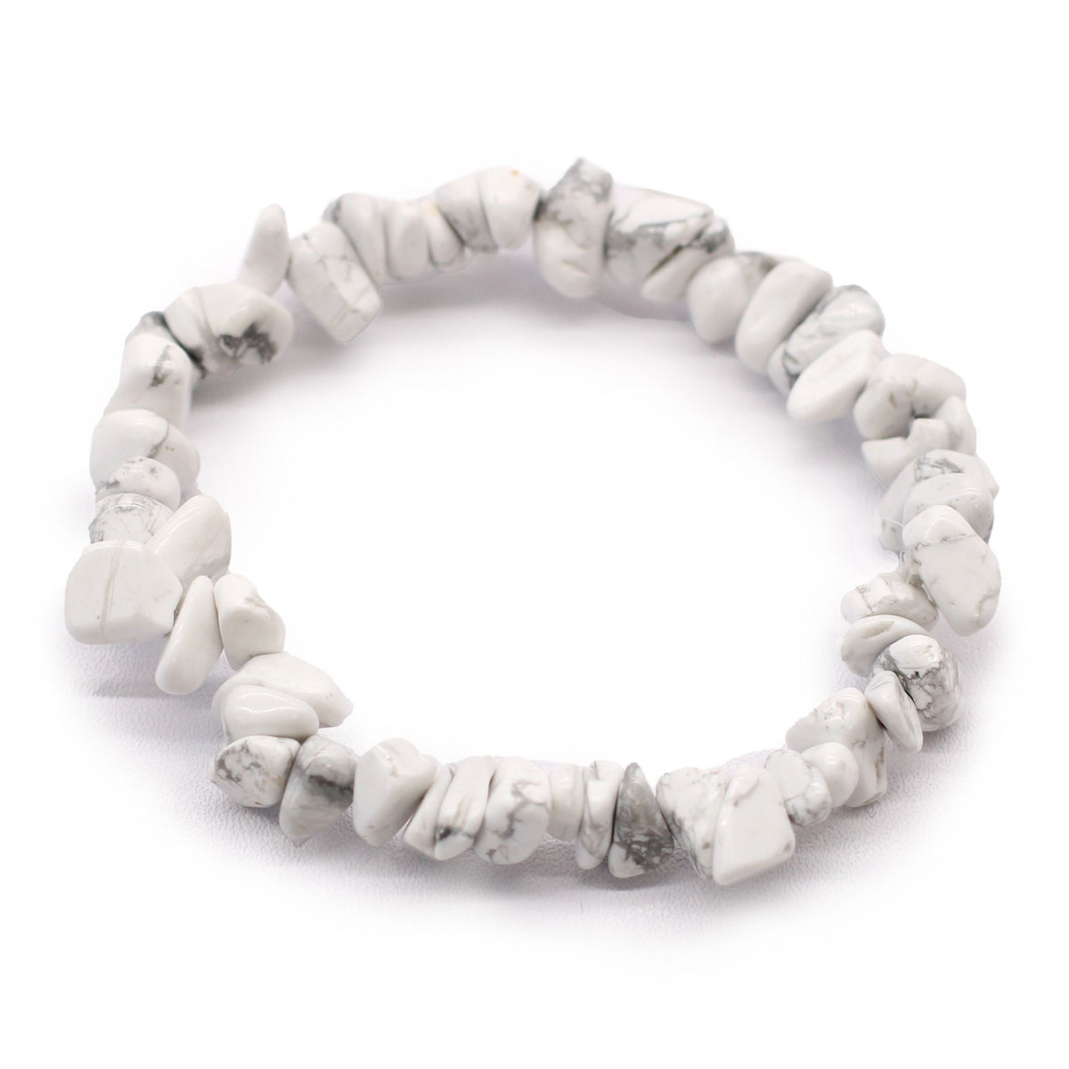 Armband mit weißem Jaspissplittern