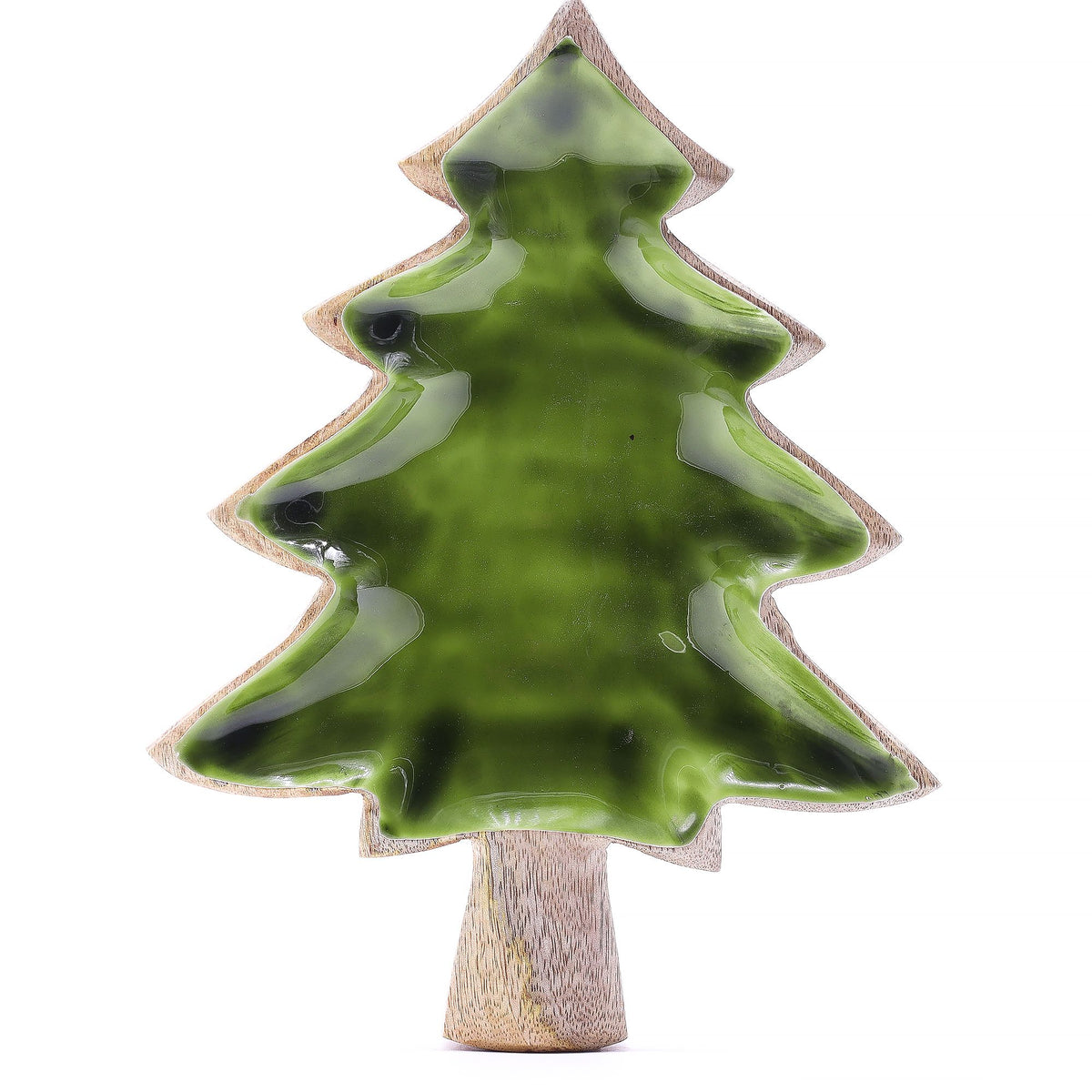 Emaillierte Schale in Baumform 25 x 19 cm
