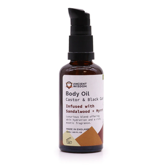 Bio-Körperöl 50 ml – Sandelholz & Myrrhe