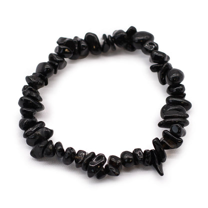 Armband mit schwarzem Achatsplittern