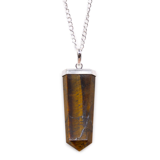 Flacher Bleistift-Anhänger – Tigerauge