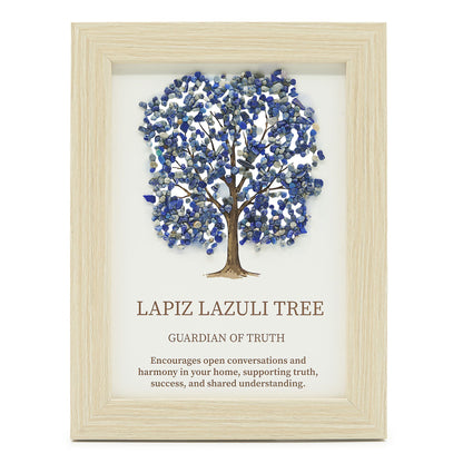 Gemälde „Lebensbaum“ mit Lapislazuli