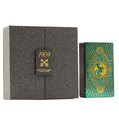 Tarot-Geschenkset – Gold und Türkis