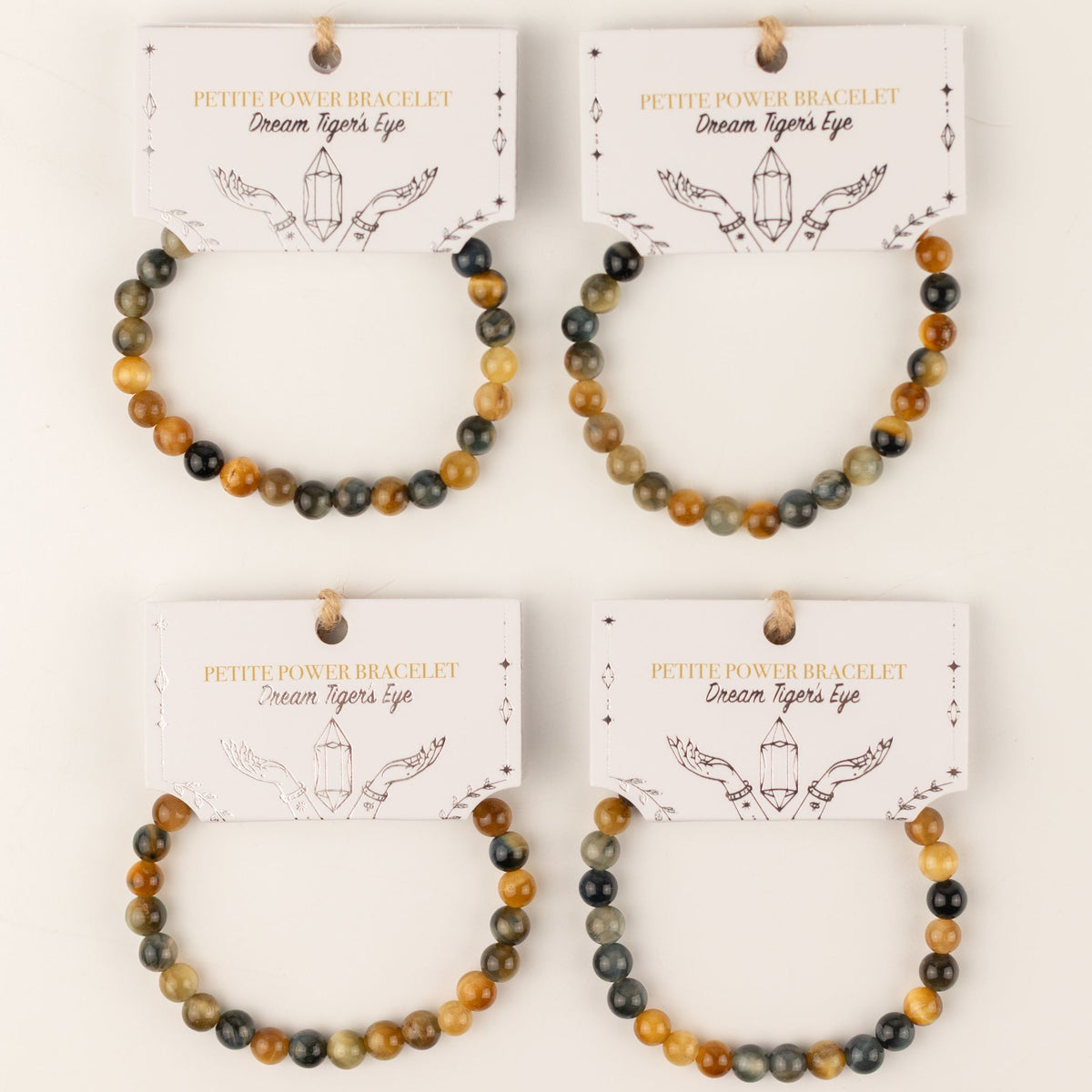 Zartes Mineralarmband Petite – Tigerauge Dream