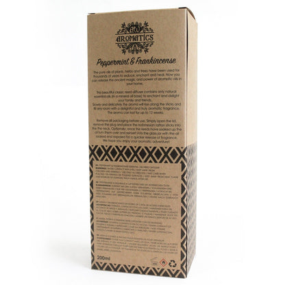 Aroma-Diffusor mit ätherischen Ölen Pfefferminze & Weihrauch, 200 ml