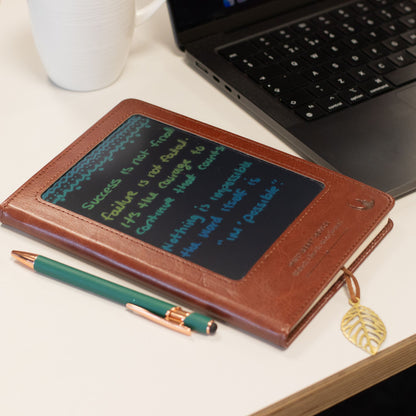 A5-Notizbuch für Ihre Gedanken mit LCD-Display – Korkoptik