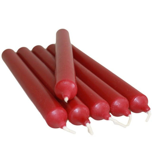 Burgunderrote Tischkerzen (100 Stück)