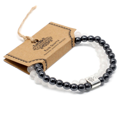Magnetisches Edelsteinarmband - Bergkristall