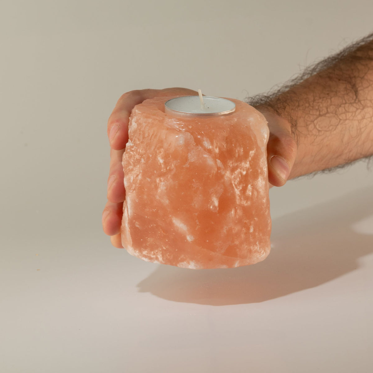 Kerzenhalter aus Natursalz