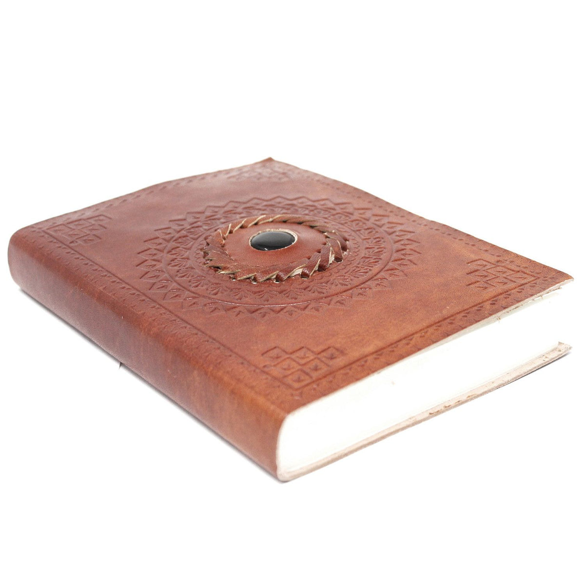 Notizbuch aus Leder – Schwarzer Onyx