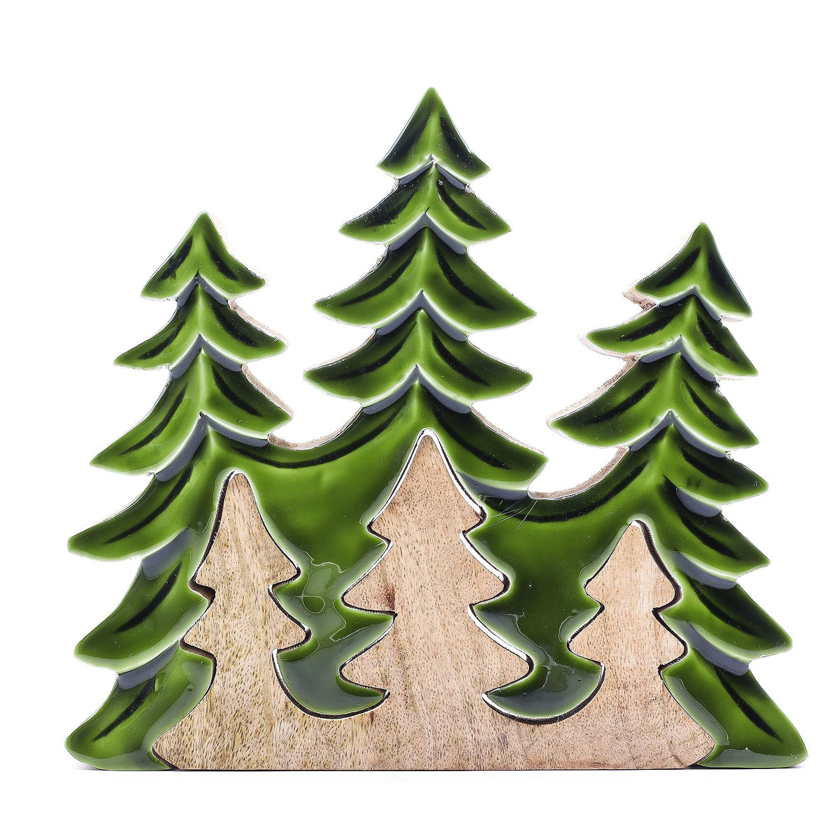 3 Bäume (3D) – Holzdekoration 20 x 23 cm