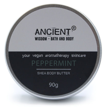 Aromatherapie Shea Körperbutter 90 g – Pfefferminze