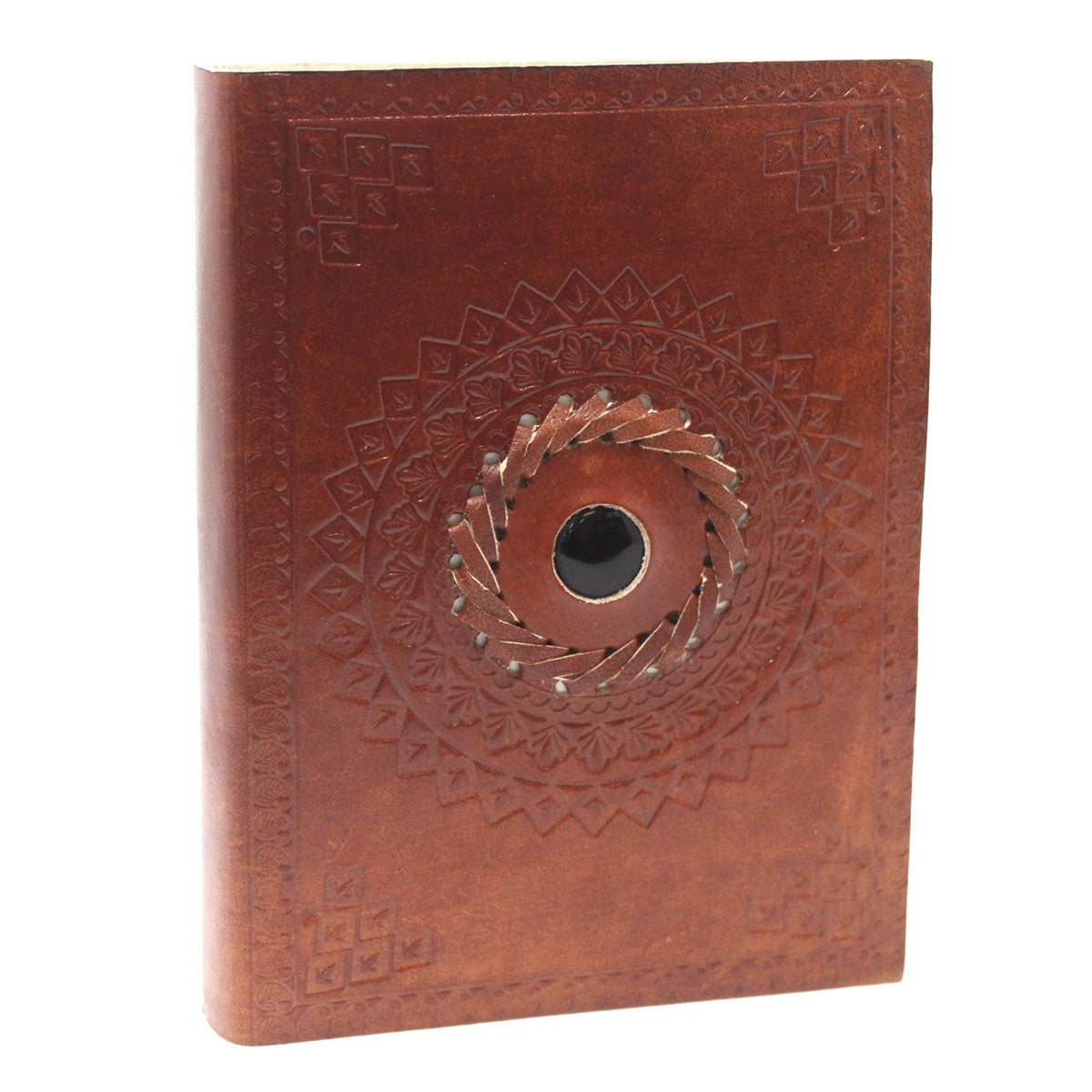 Notizbuch aus Leder – Schwarzer Onyx