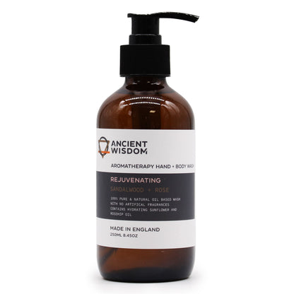 Sandelholz & Rose – Hand- und Körperwaschgel 250 ml