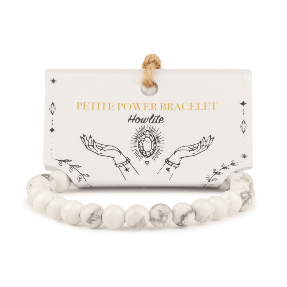 Zartes Mineralarmband Petite – Howlith