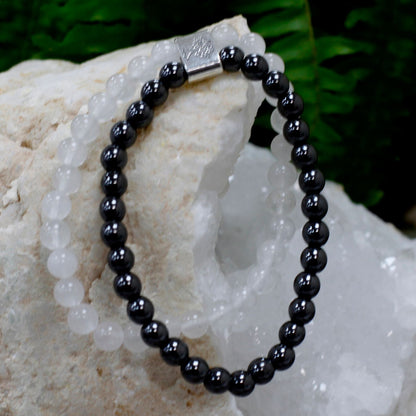 Magnetisches Edelsteinarmband - Bergkristall