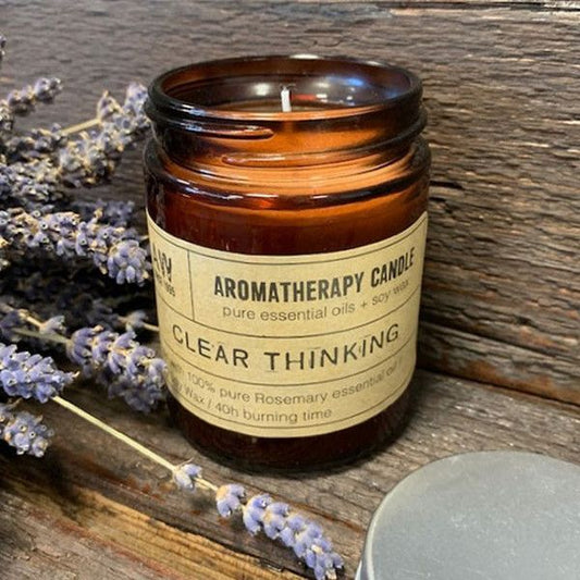 Aromatherapie-Sojakerze 200 g – Klares Denken
