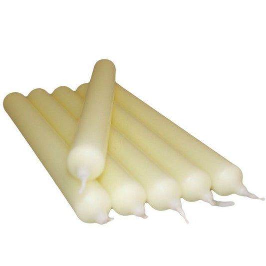 Cremefarbene Tischkerzen (100 Stück)