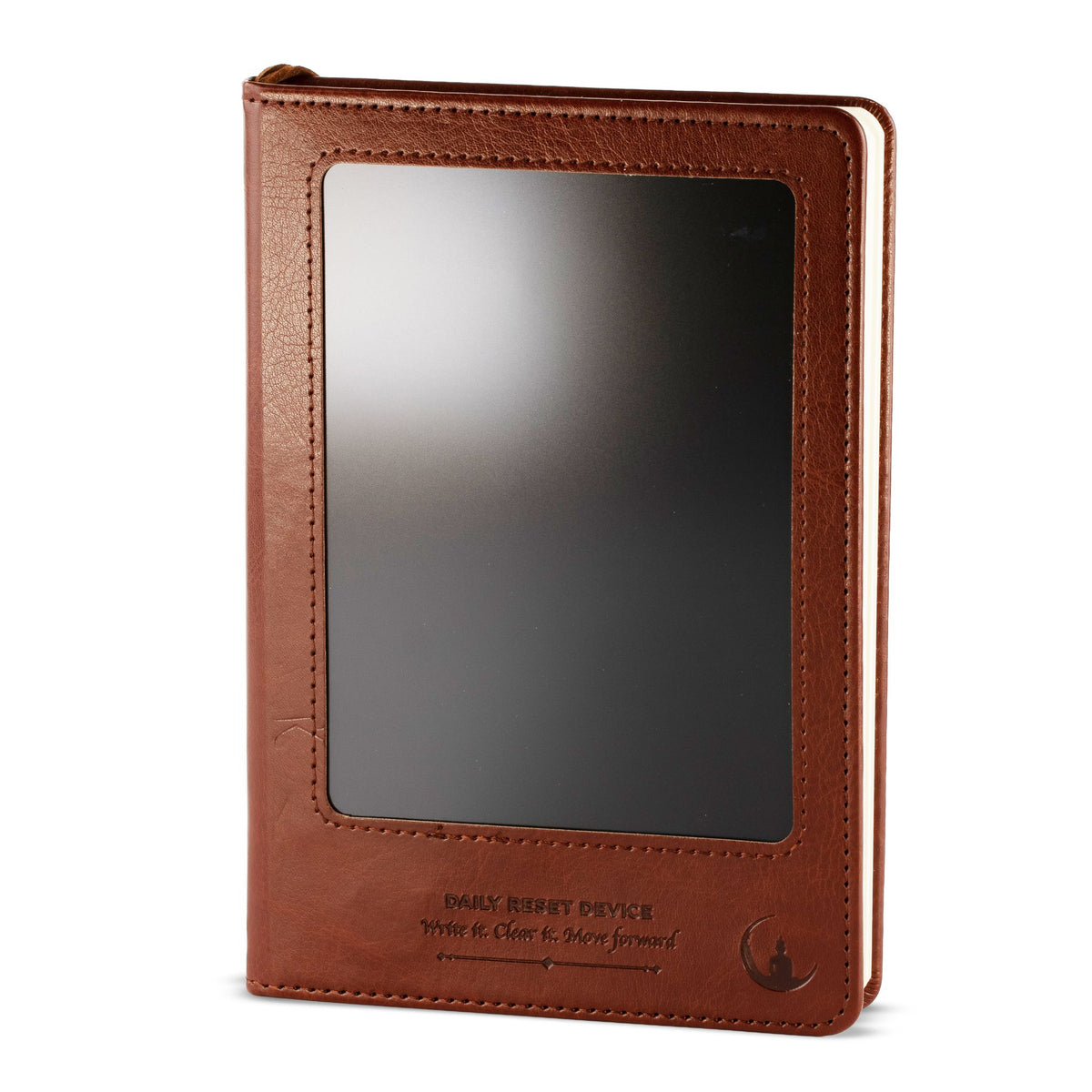 A5-Notizbuch mit LCD-Panel – Braun.