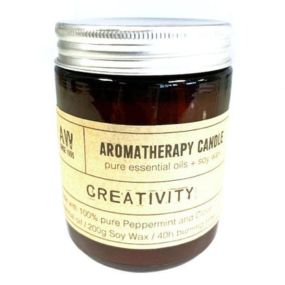 Aromatherapie-Sojawachskerze 200 g – Kreativität