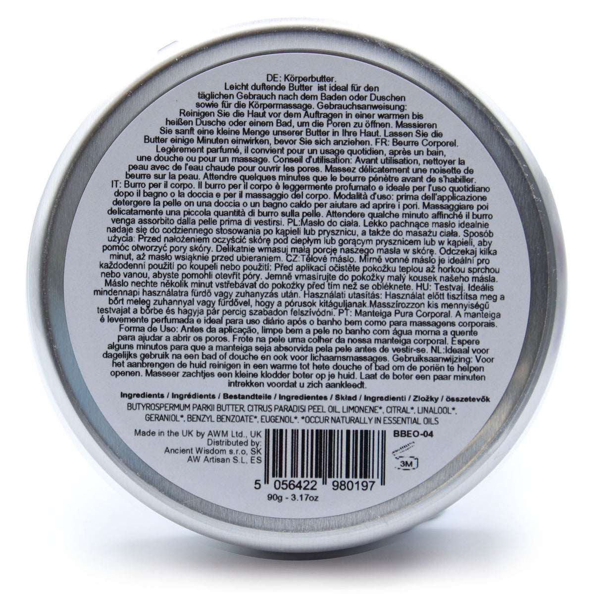 Aromatherapie Sheabutter Körperbutter 90 g – Grapefruit