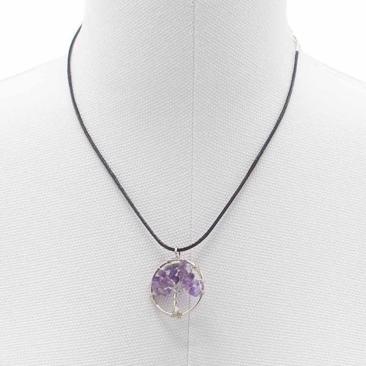 Lebensbaum-Anhänger – Amethyst