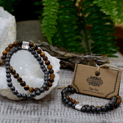 Magnetisches Edelsteinarmband – Tigerauge
