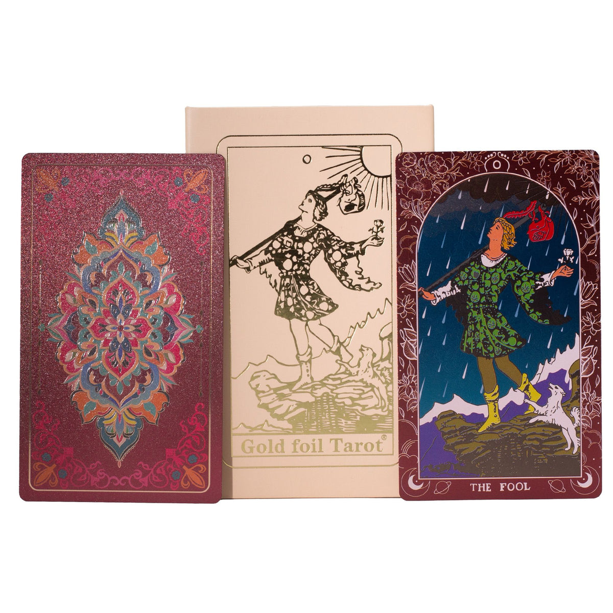 Rubin-Tarot-Geschenkset – Rosa Box