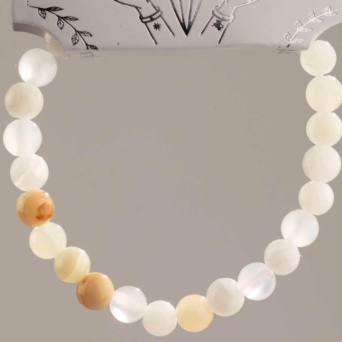 Zartes Mineralarmband Petite – Mondjade
